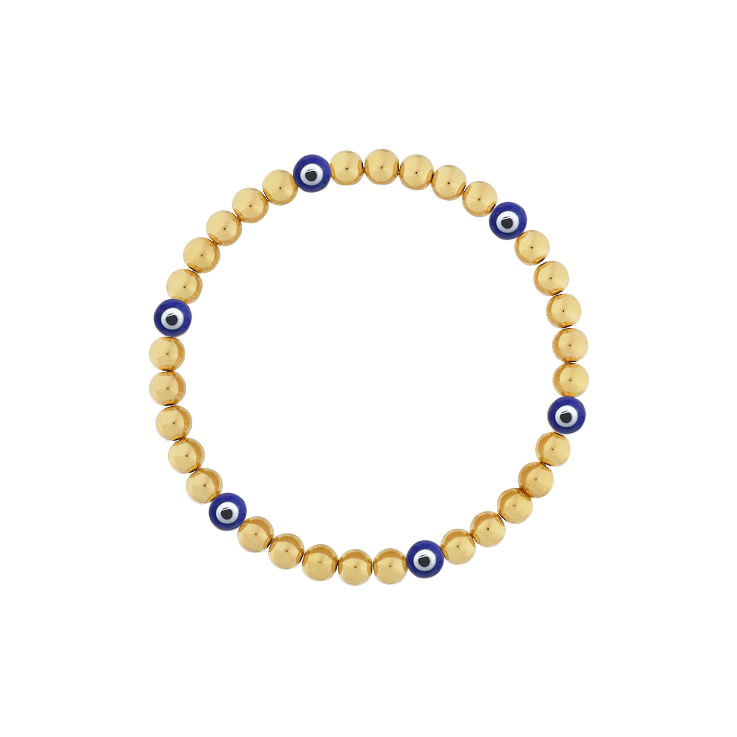 14k Gold Filled Evil Eye 5mm Bracelet