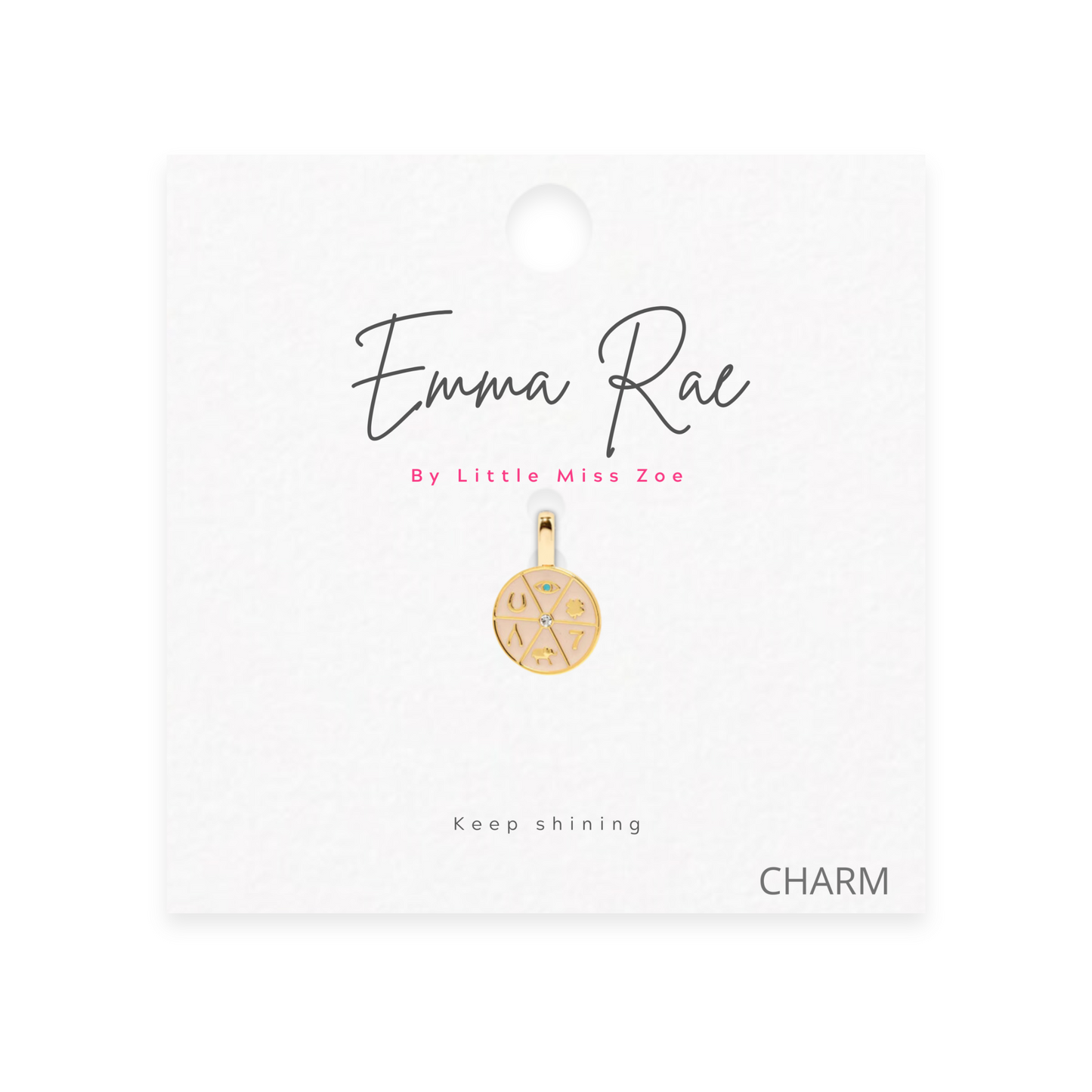 Lucky Signs Sparkle Charm - Set of 3