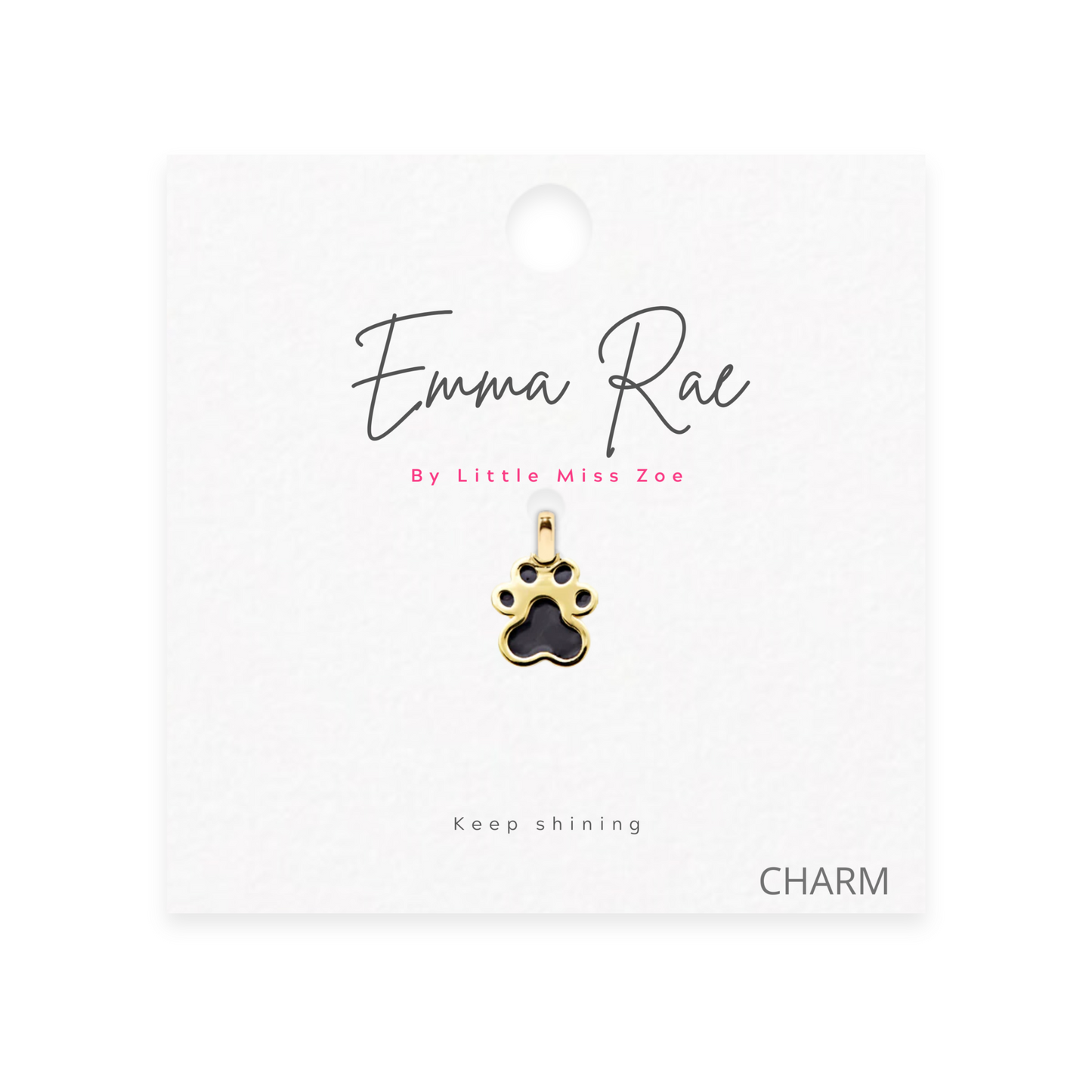 Paw Sparkle Charm - Set of 3