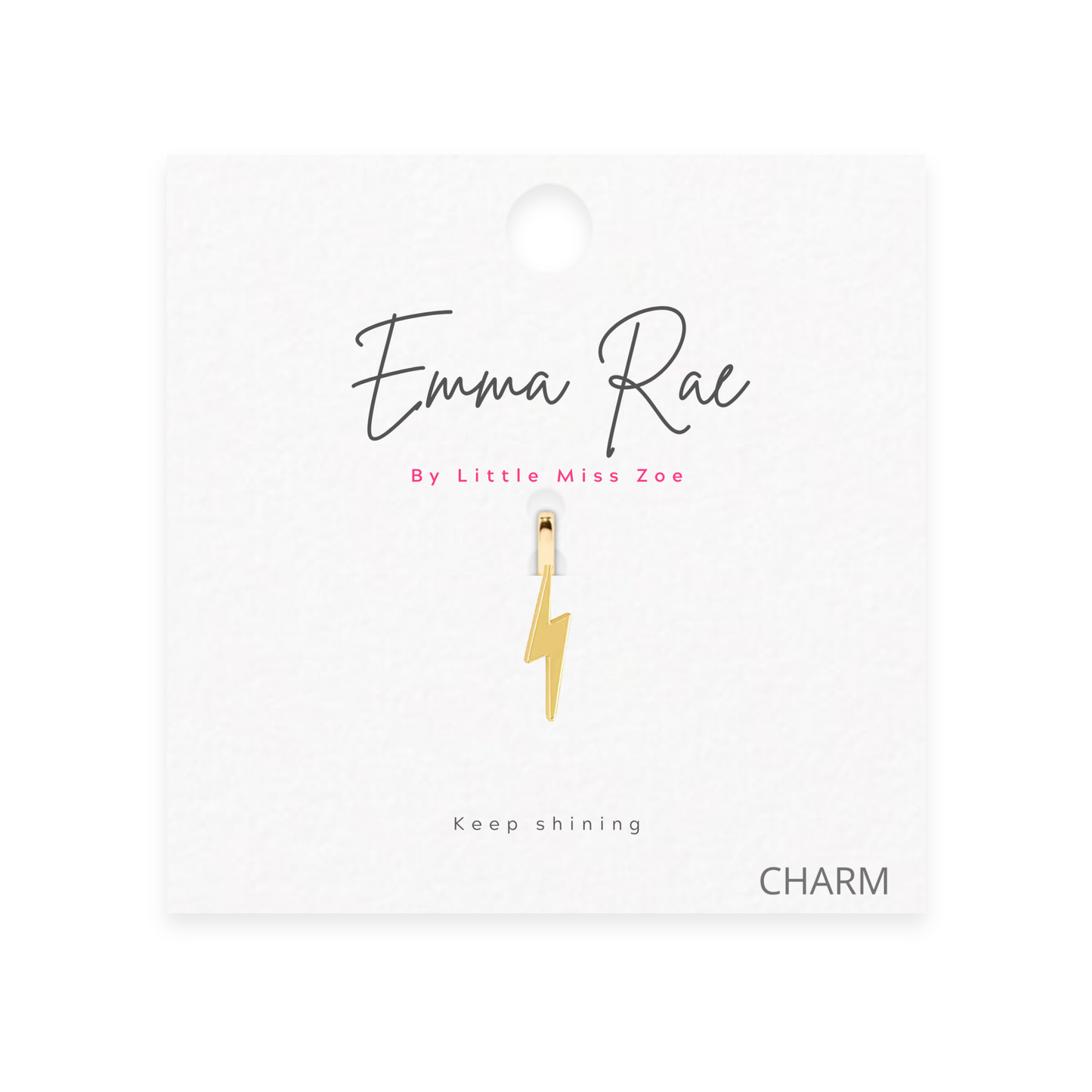 Bolt Sparkle Charm - Set of 3