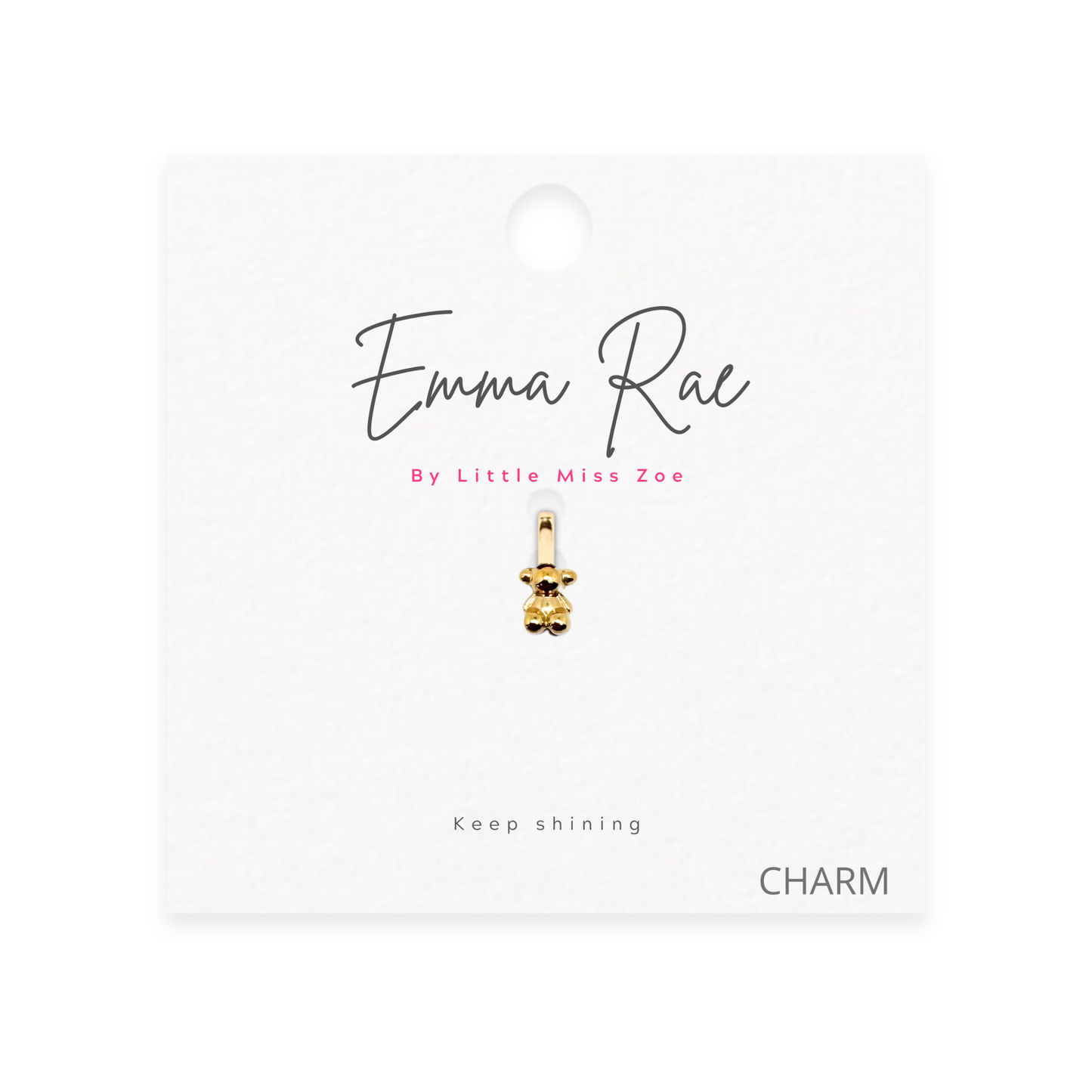 Bear Sparkle Charm - Set of 3