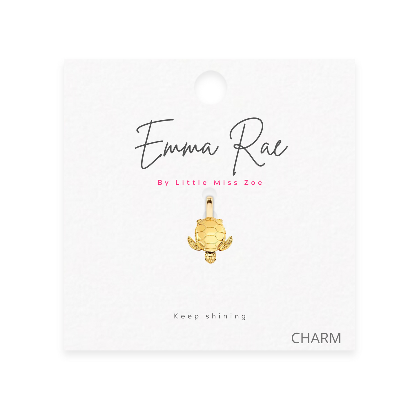 Turtle Sparkle Charm - Set of 3