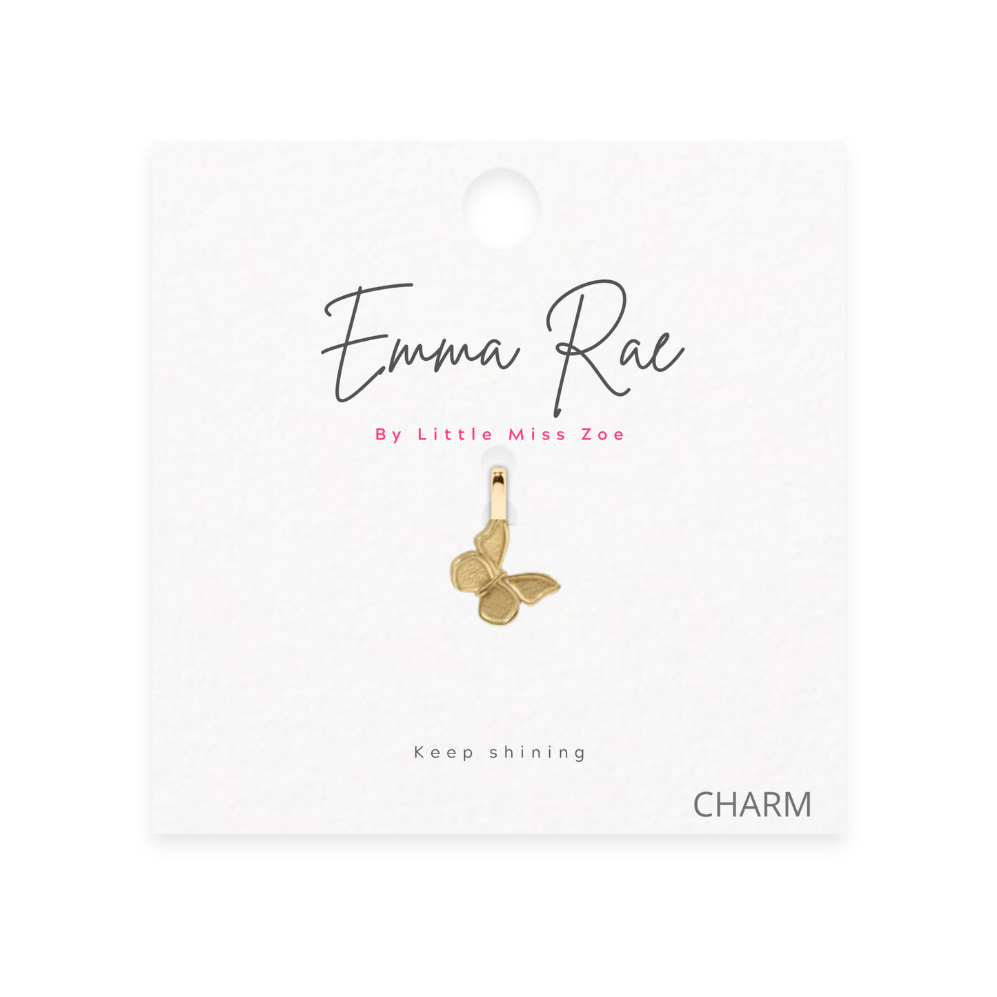 Butterfly Sparkle Charm - Set of 3