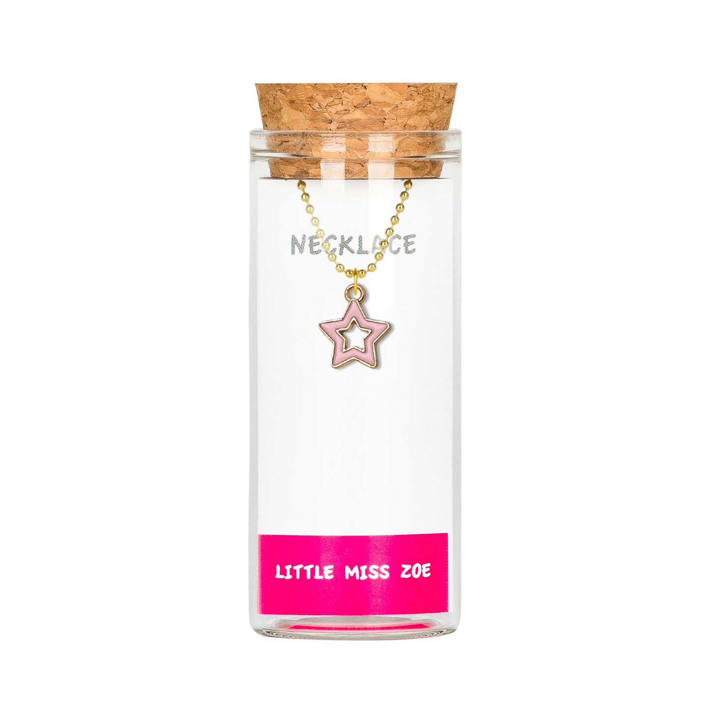Star Charming Necklace in a Bottle - Set of 3