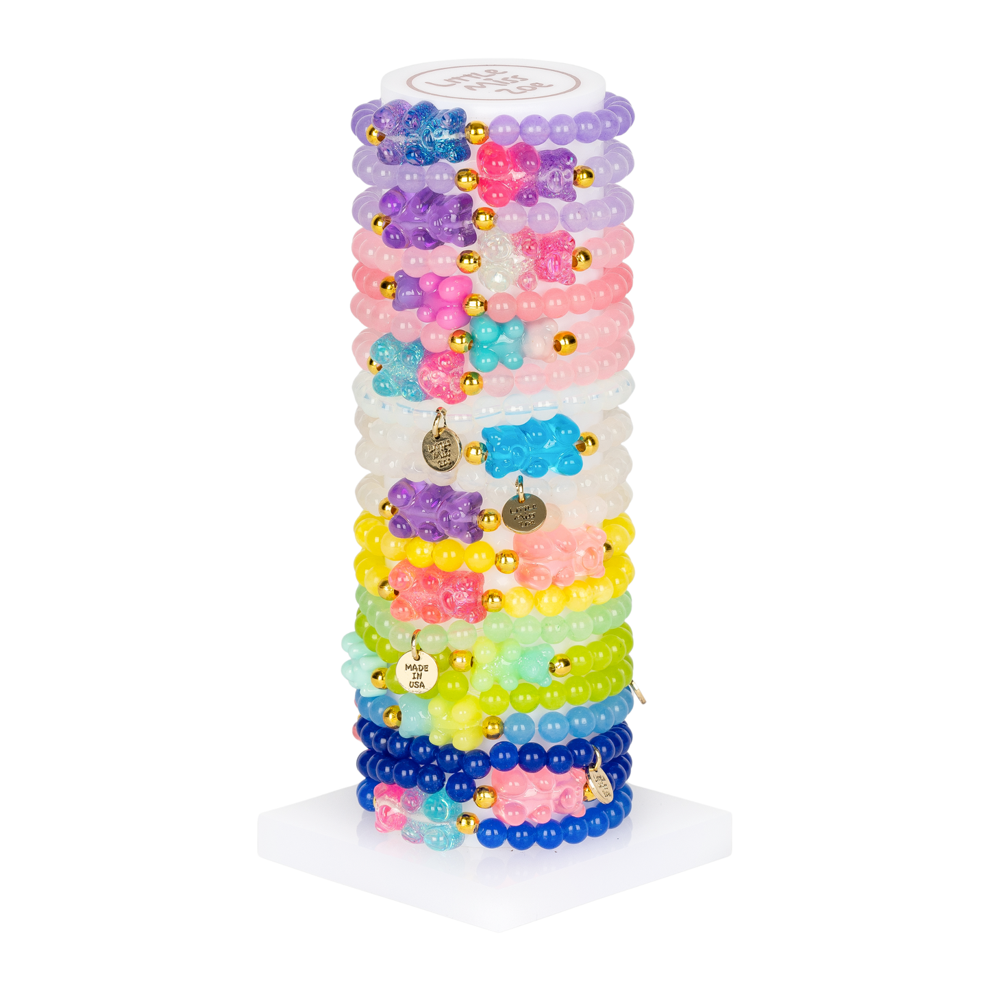 Horizontal Gummy Bear Tower - Set of 25 Bracelets