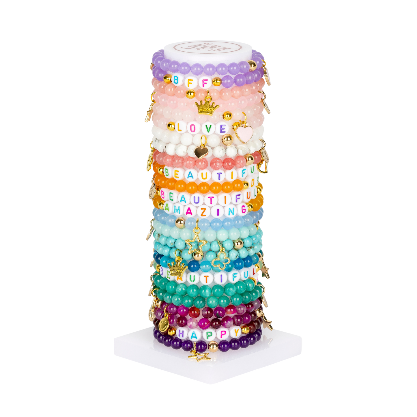 Gemstone Word Tower - Set of 25 Bracelets