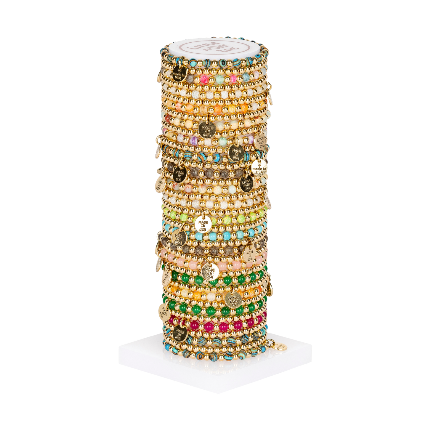 Dainty Rainbow Tower - Set of 25 Bracelets