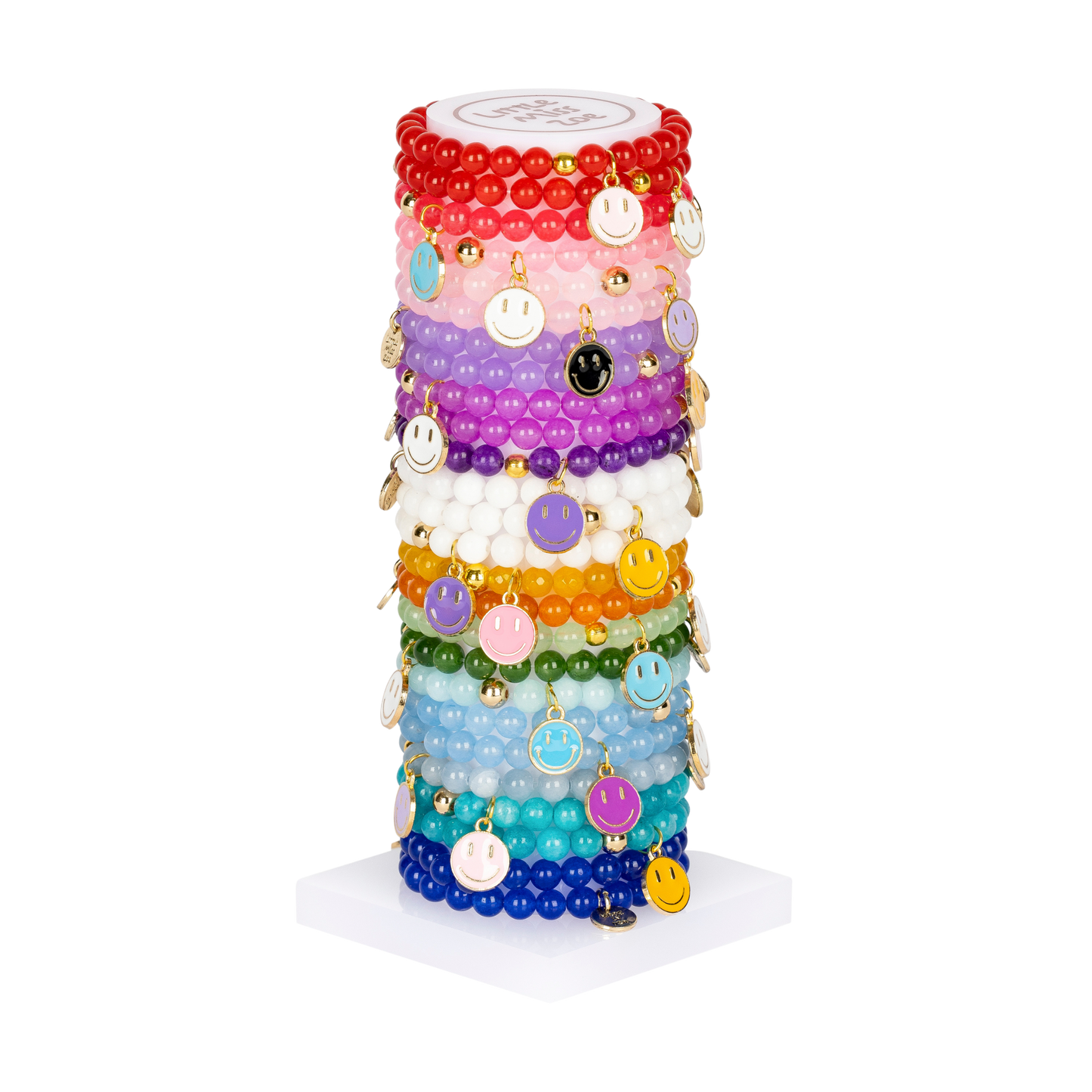 Rainbow Smiles Tower - Set of 25 Bracelets