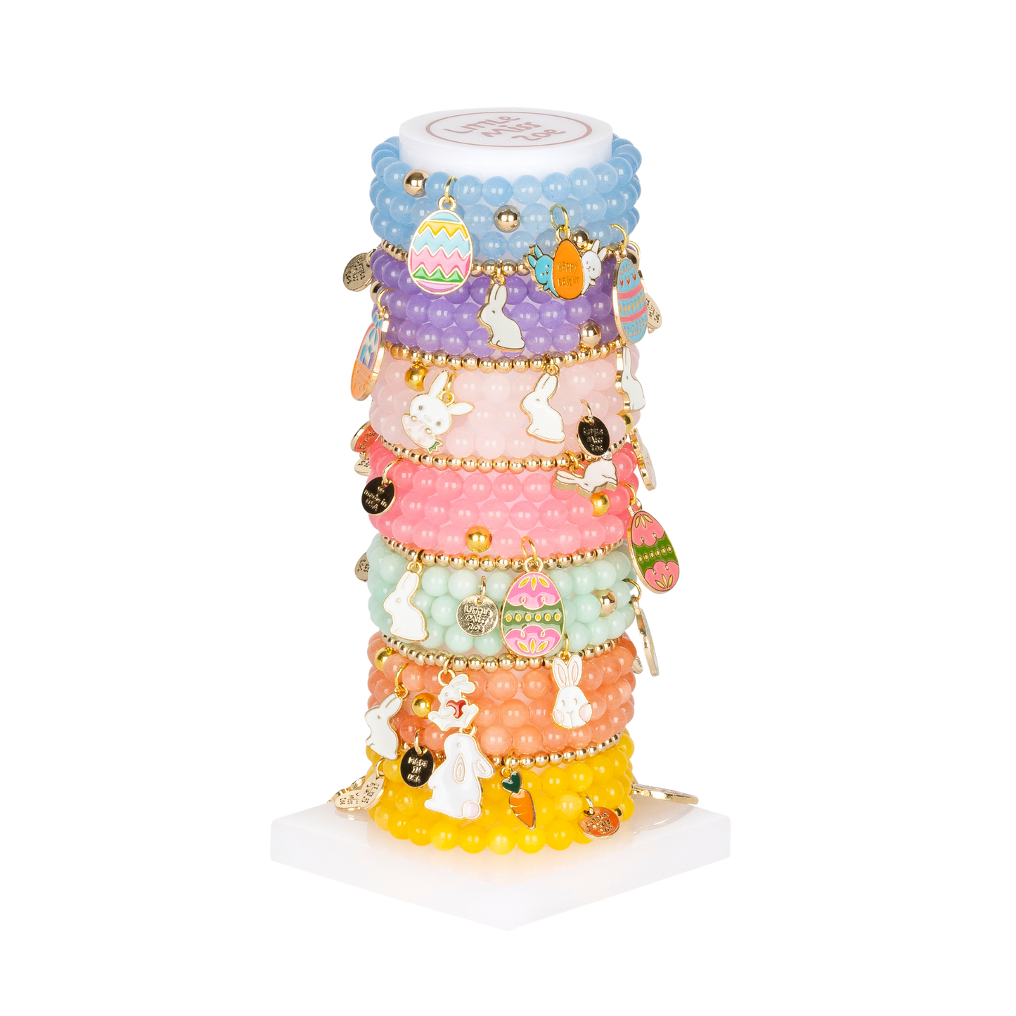 Easter Mix Tower - Set of 25 Bracelets