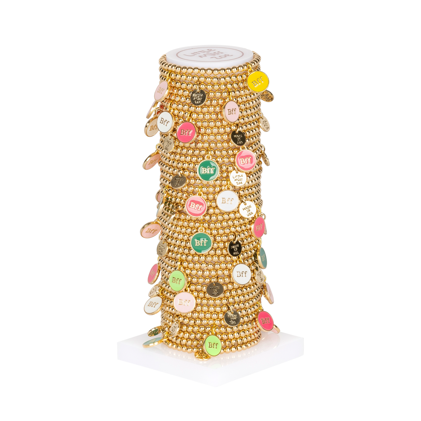 BFF Dainty Gold Tower - Set of 25 Bracelets