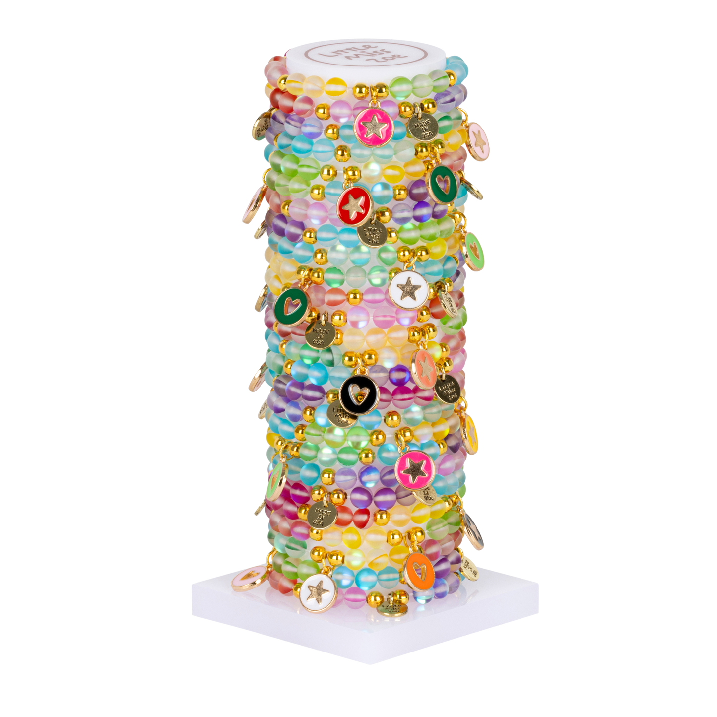 Rainbow Confetti Tower - Set of 25 Bracelets
