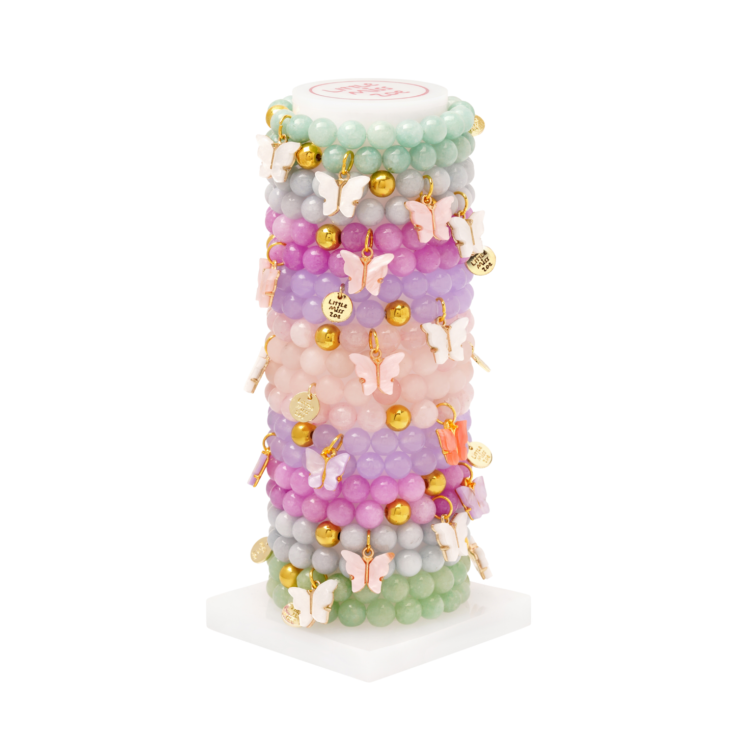 Chunky Butterfly Tower - Set of 25 Bracelets