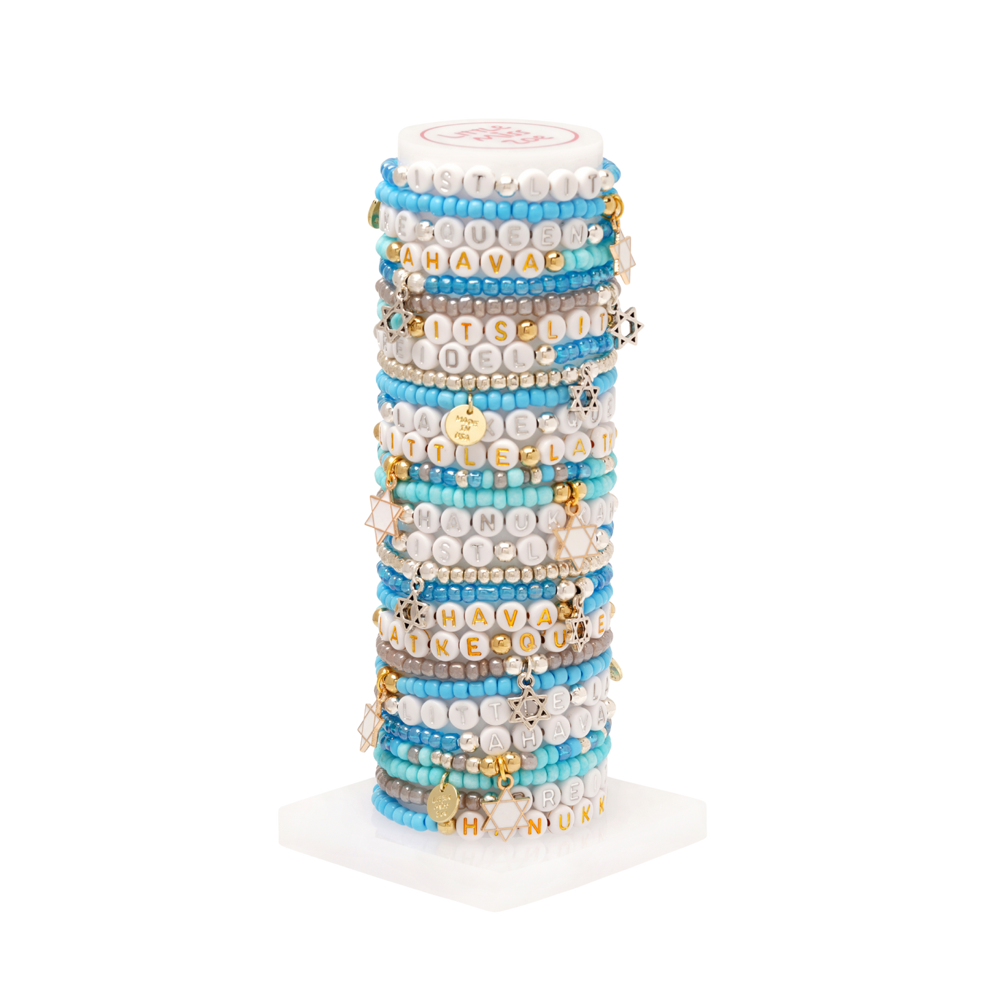 Dainty Hanukkah Tower - Set of 25 Bracelets