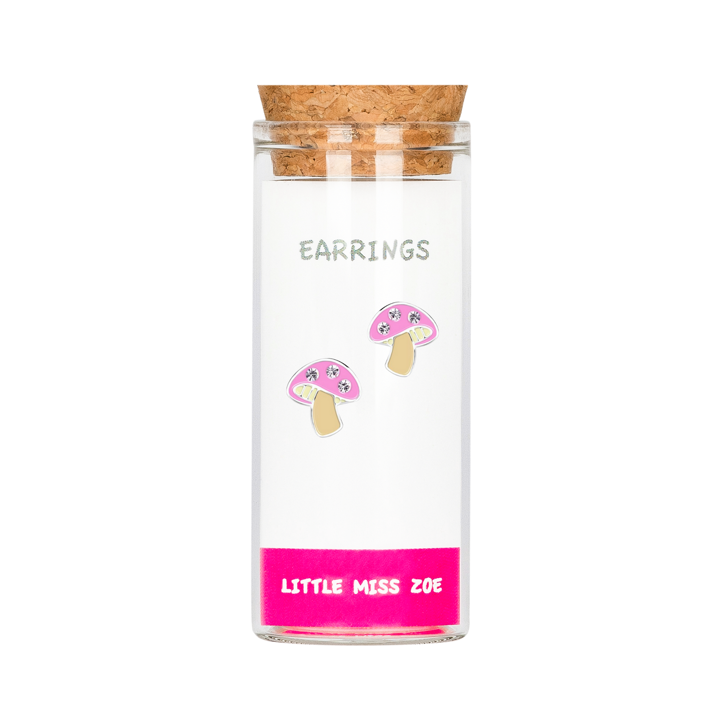 Mushroom Stud Earrings in a Bottle - Set of 3