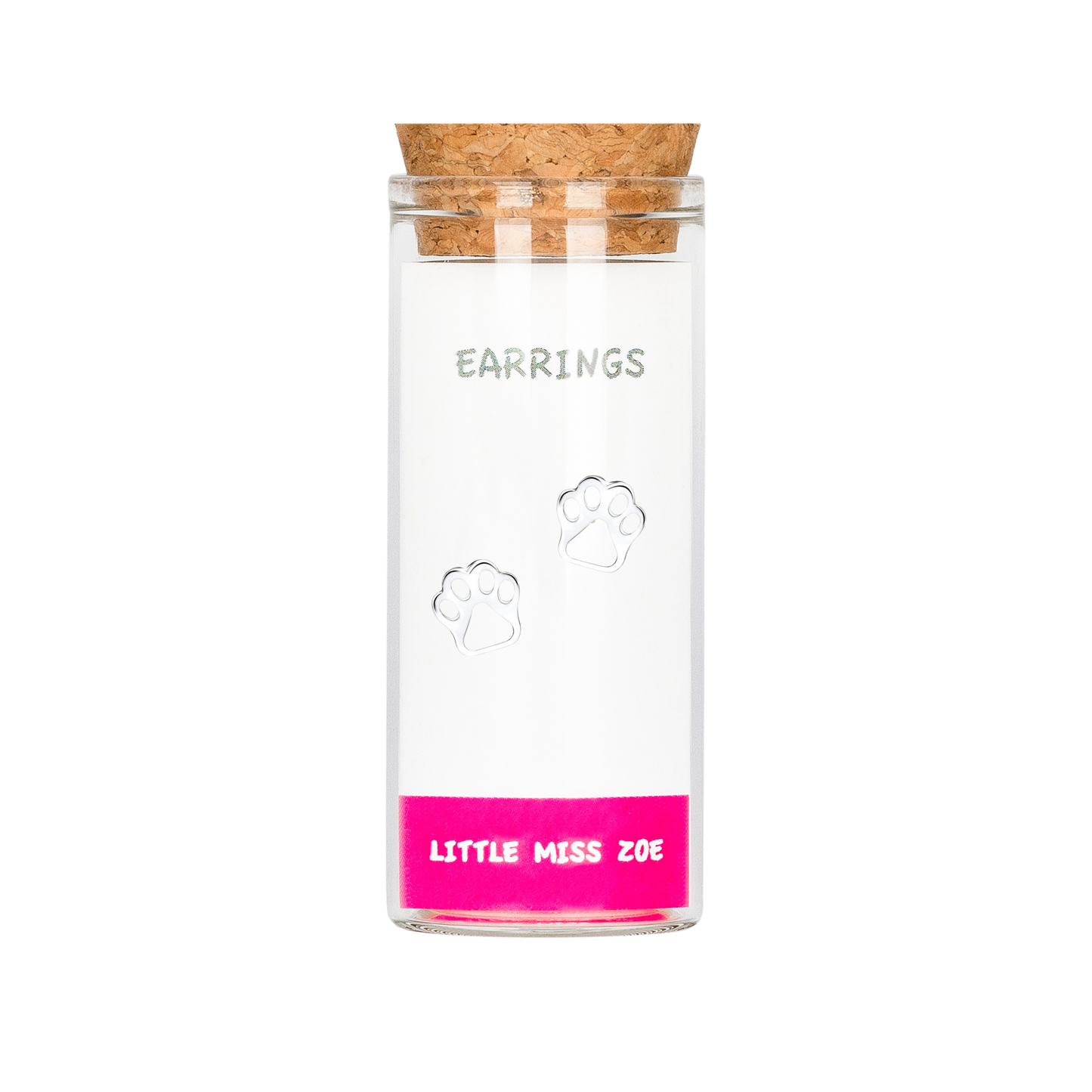 Paw Stud Earrings in a Bottle - Set of 3