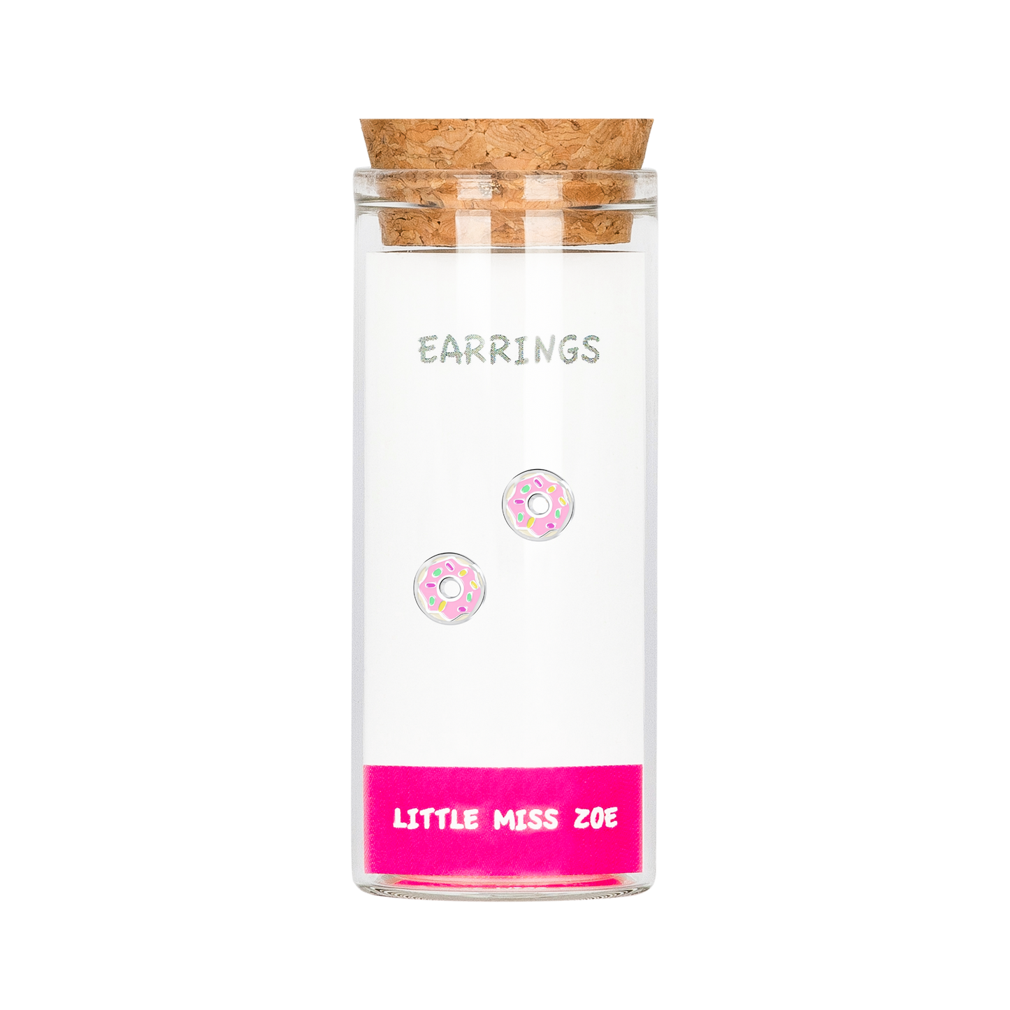 Donuts Stud Earrings in a Bottle - Set of 3