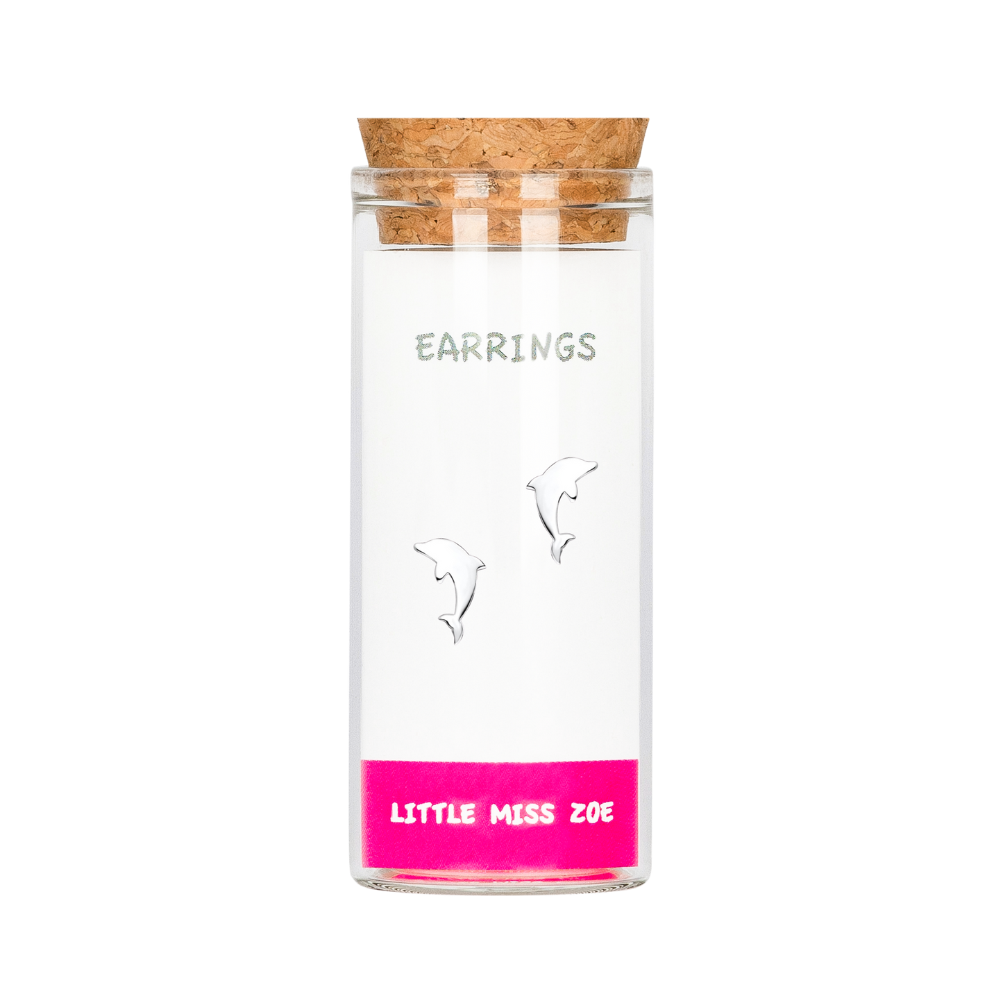 Dolphin Stud Earrings in a Bottle - Set of 3