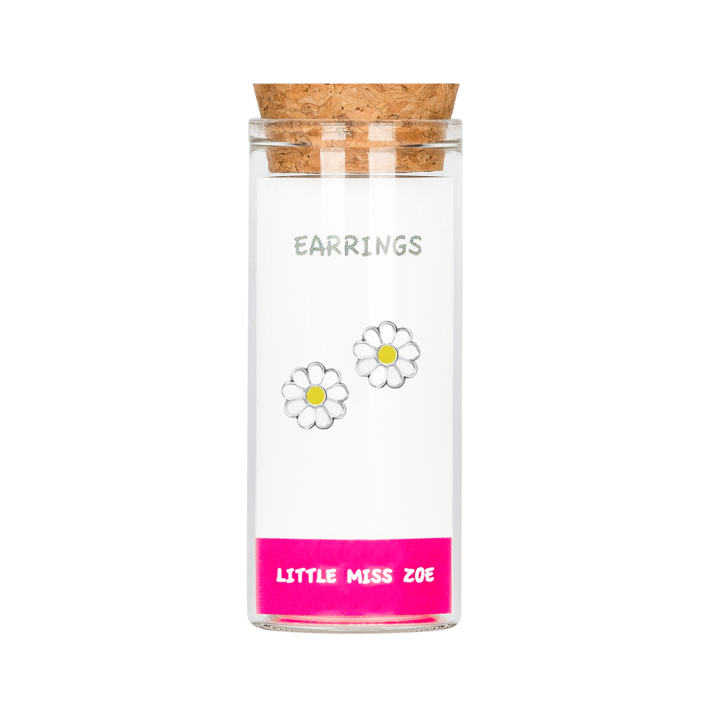 Daisy Stud Earrings in a Bottle - Set of 3