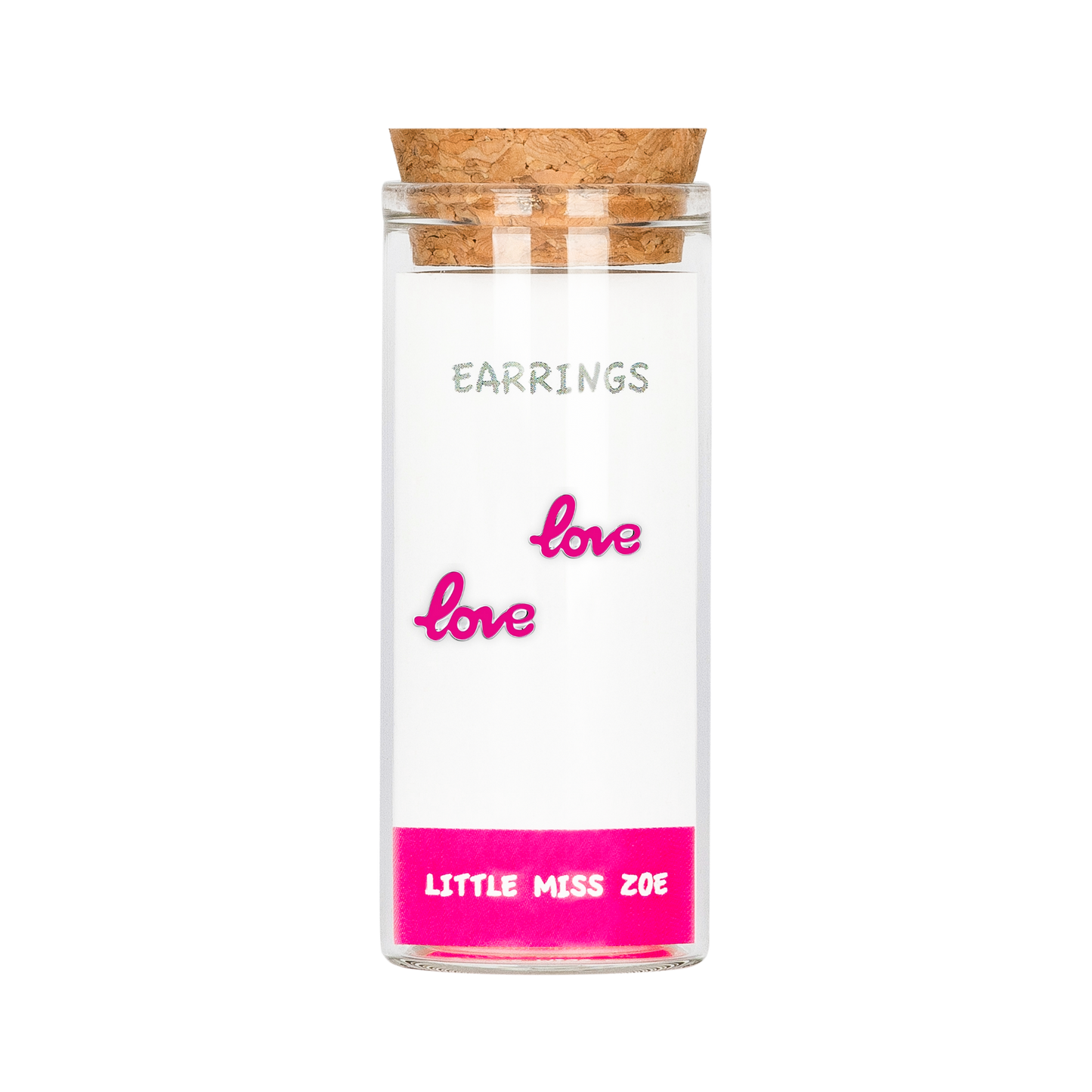 Love Stud Earrings in a Bottle - Set of 3