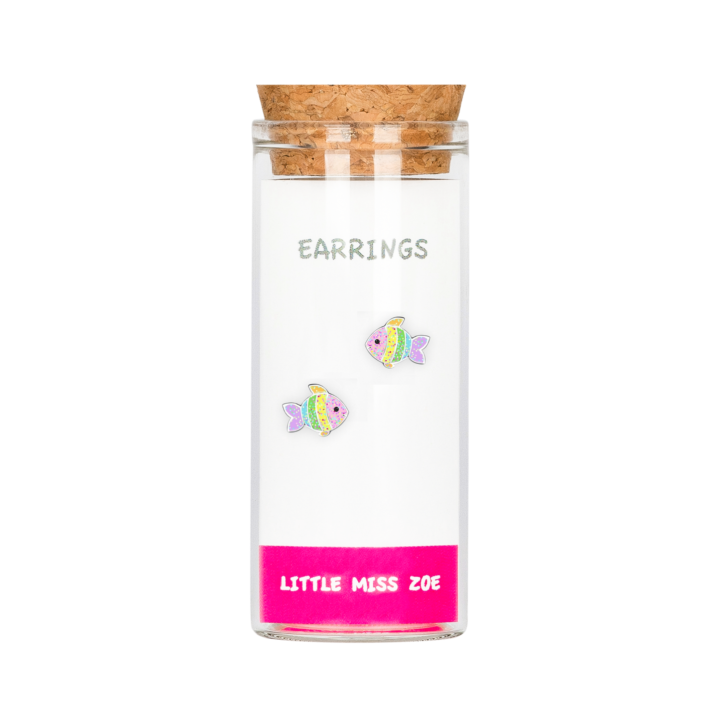 Fish Stud Earrings in a Bottle - Set of 3