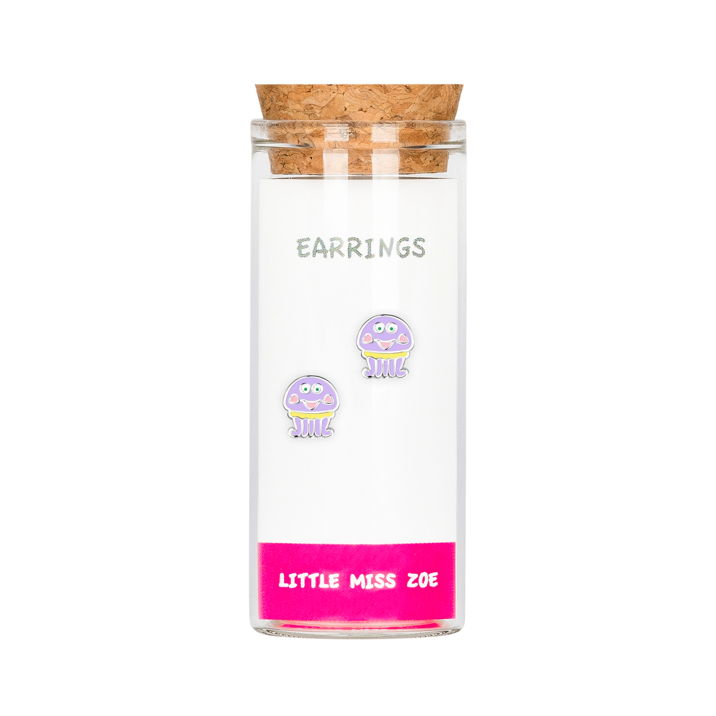 Jellyfish Stud Earrings in a Bottle - Set of 3