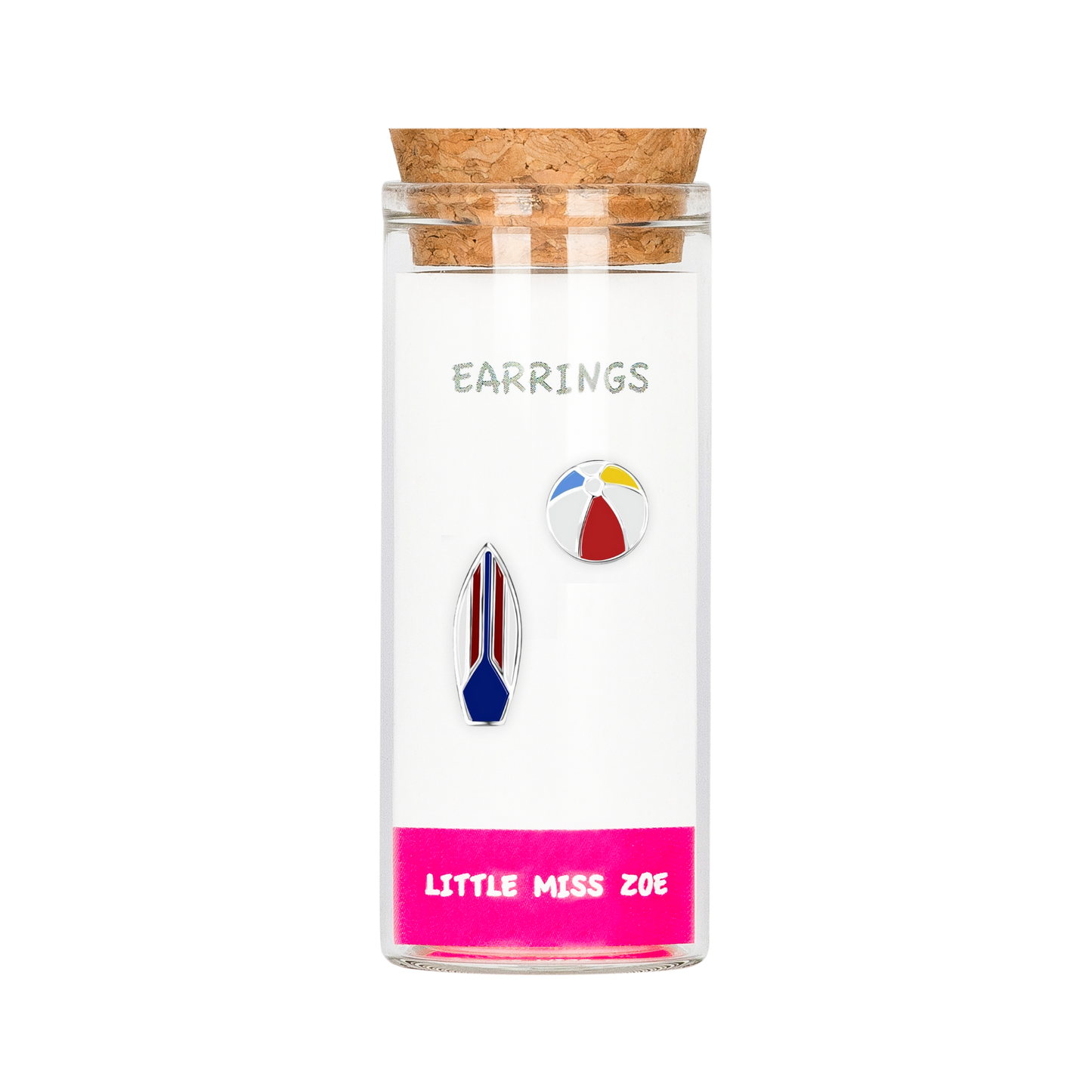 Surfboard Stud Earrings in a Bottle - Set of 3