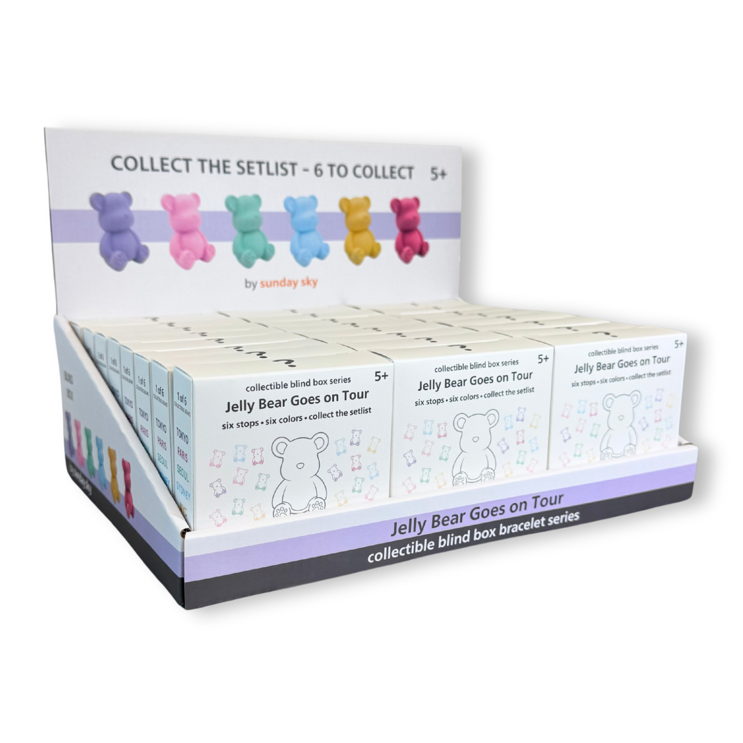 Jelly Bear Goes on Tour – Blind Box Bracelet Display Set
