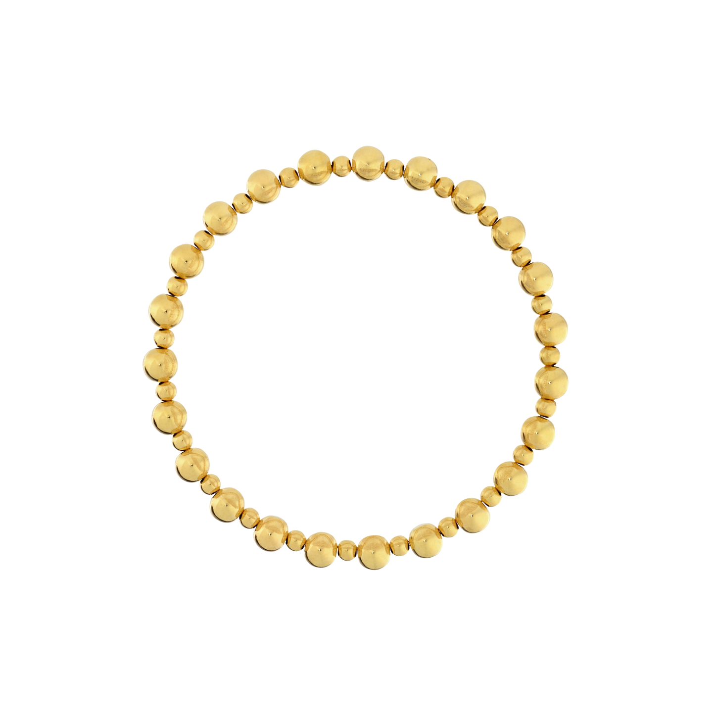 14k Gold Filled 5/3 mm Pattern Beaded Bracelet