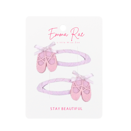 Mix and Match Ballet Shoes Hair Clip - Set of 6