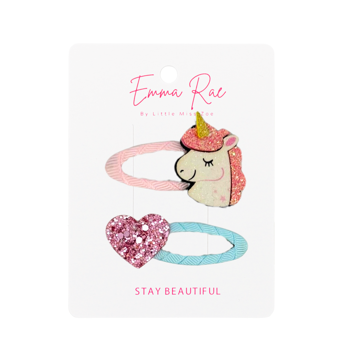 Mix and Match Heart Hair Clip - Set of 6