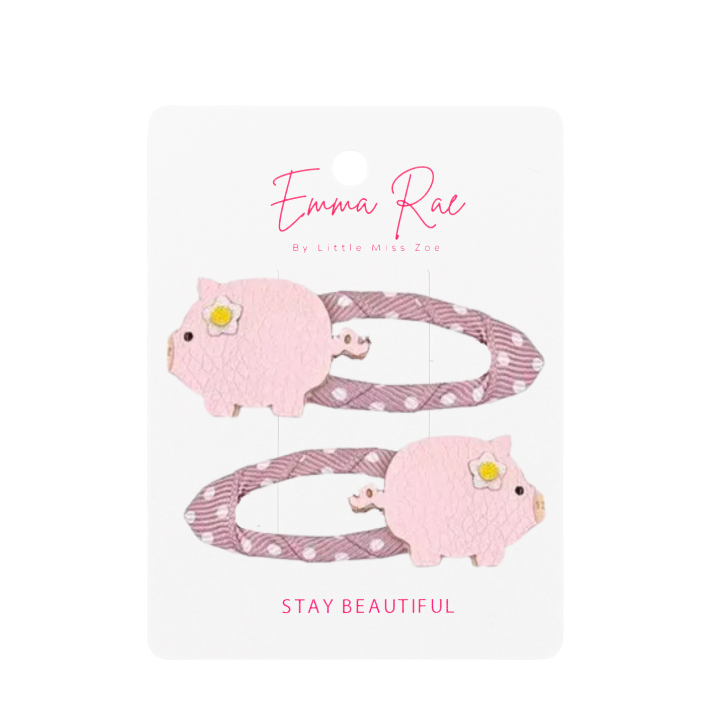 Mix and Match Piggy Hair Clip - Set of 6