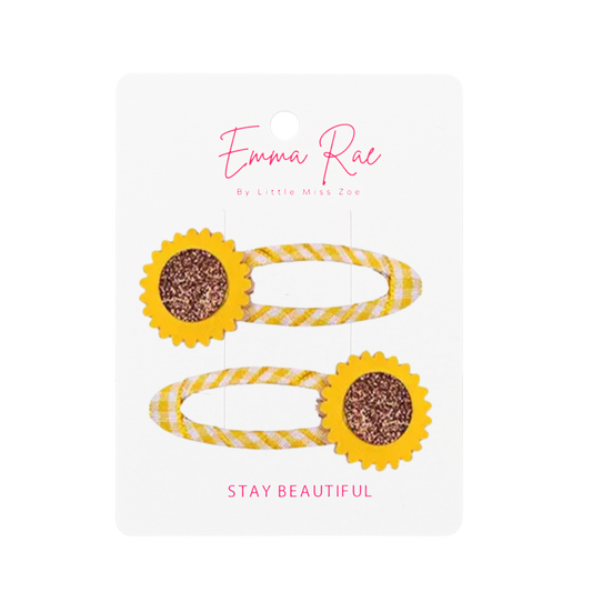 Mix and Match Sunflower Hair Clip - Set of 6