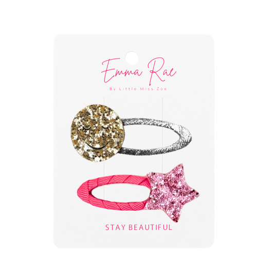 Mix and Match Star Hair Clip - Set of 6