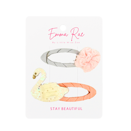 Mix and Match Swan Hair Clip - Set of 6