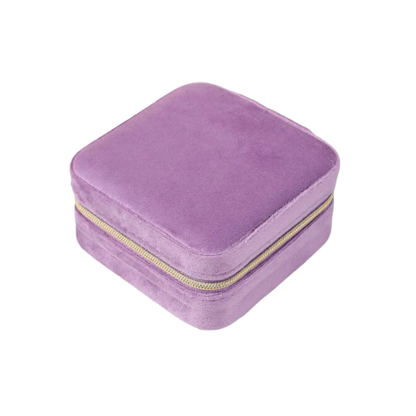 Purple Velvet  Square Jewelry Case - Set of 2