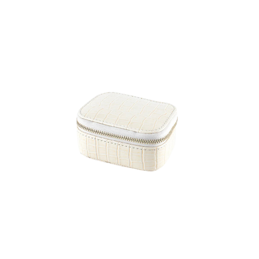 White Mini Jewelry Case - Set of 2
