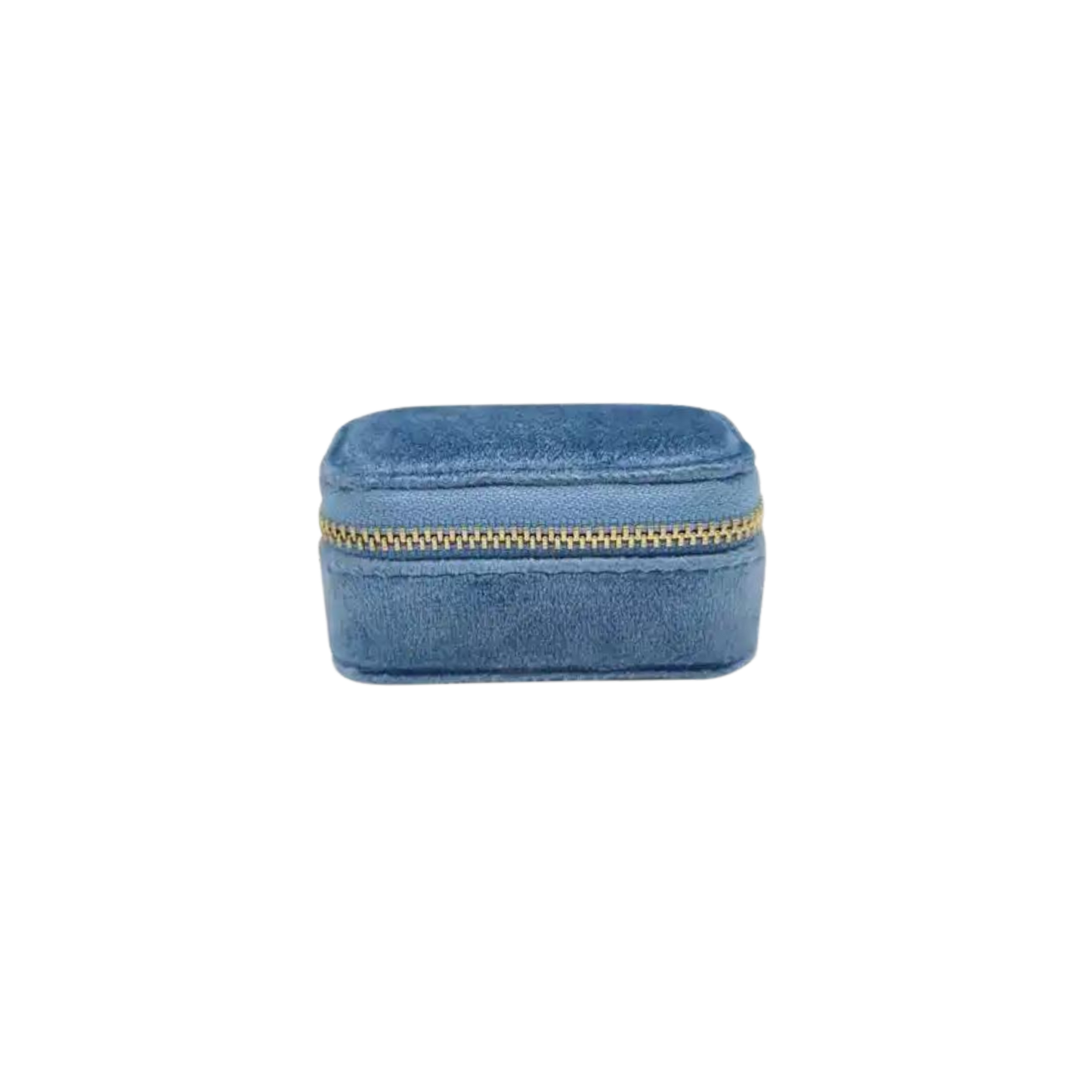 Blue Velvet Mini Jewelry Case - Set of 2