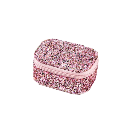 Pink Mini Sparkly Jewelry Case - Set of 2