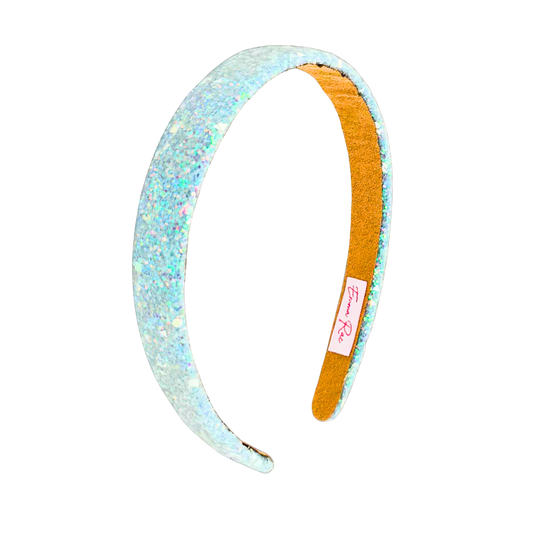 Blue Thin Sparkly Headband - Set of 2