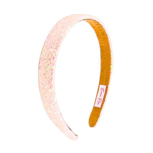 Pink Thin Sparkly Headband - Set of 2