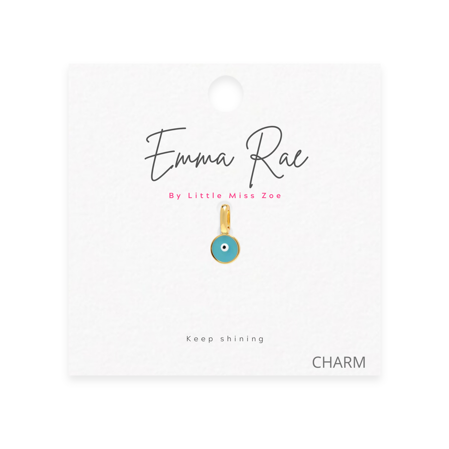 Evil Eye Sparkle Charm - Set of 3