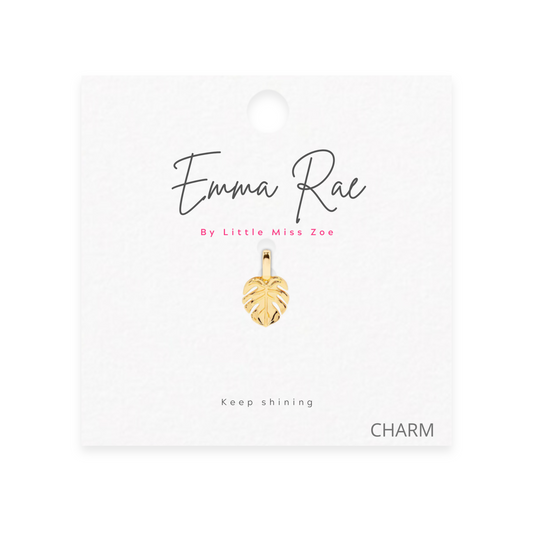 Leaf Sparkle Charm - Set of 3