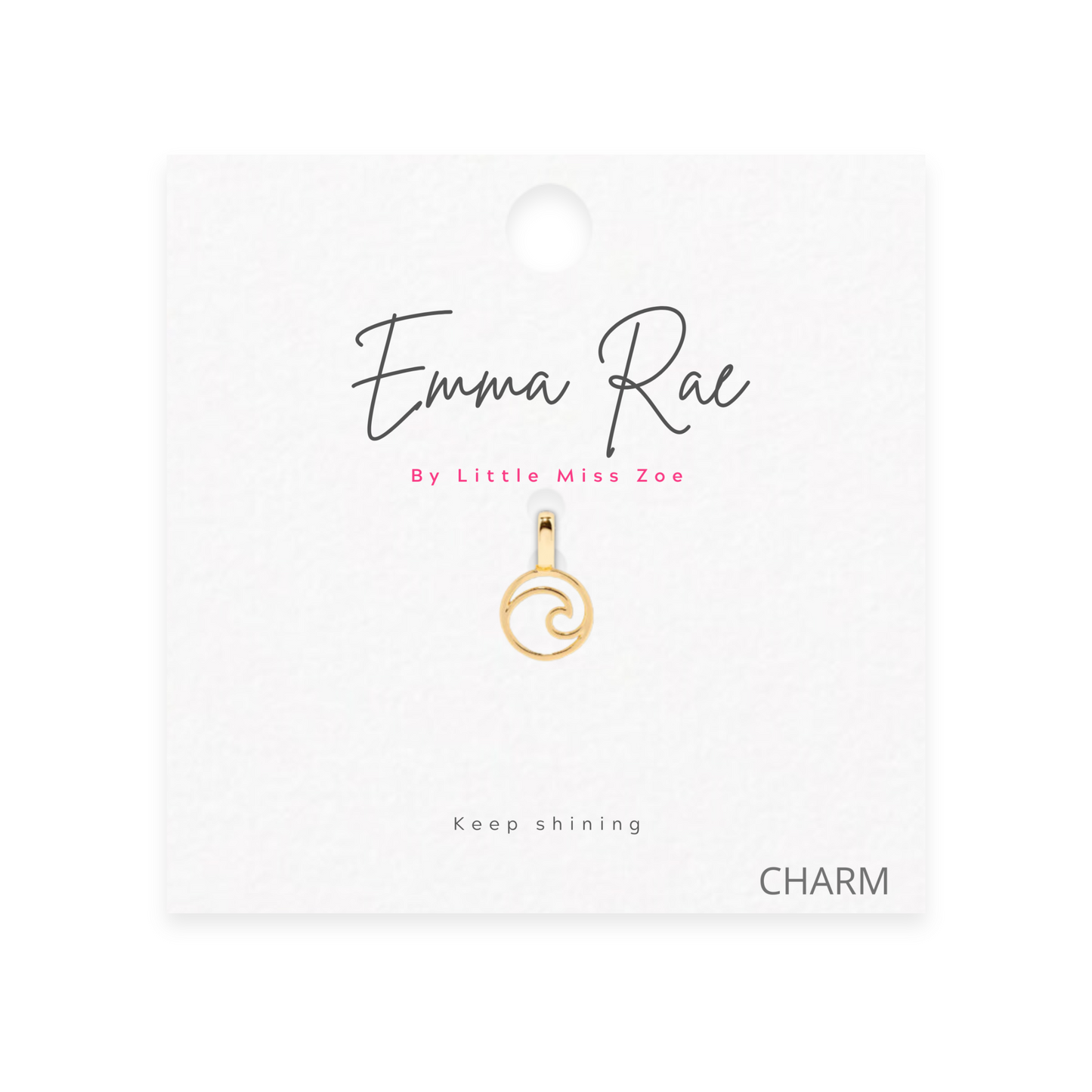 Wave Sparkle Charm - Set of 3