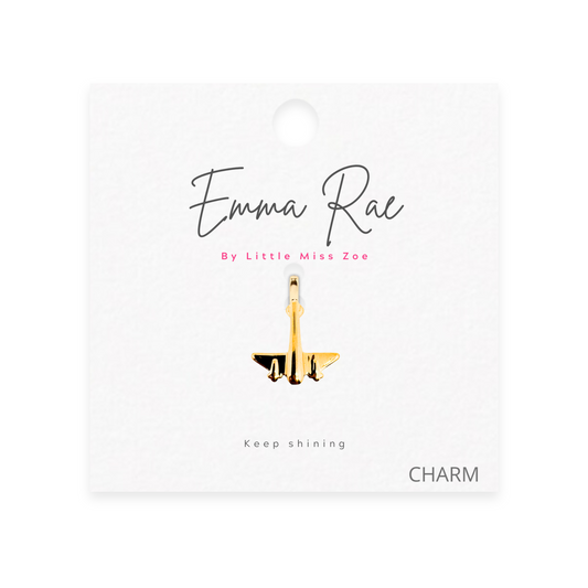Airplane Sparkle Charm - Set of 3
