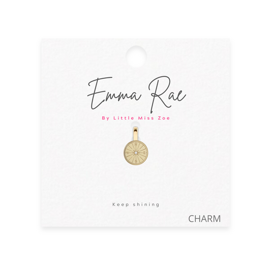Compass Sparkle Charm - Set of 3