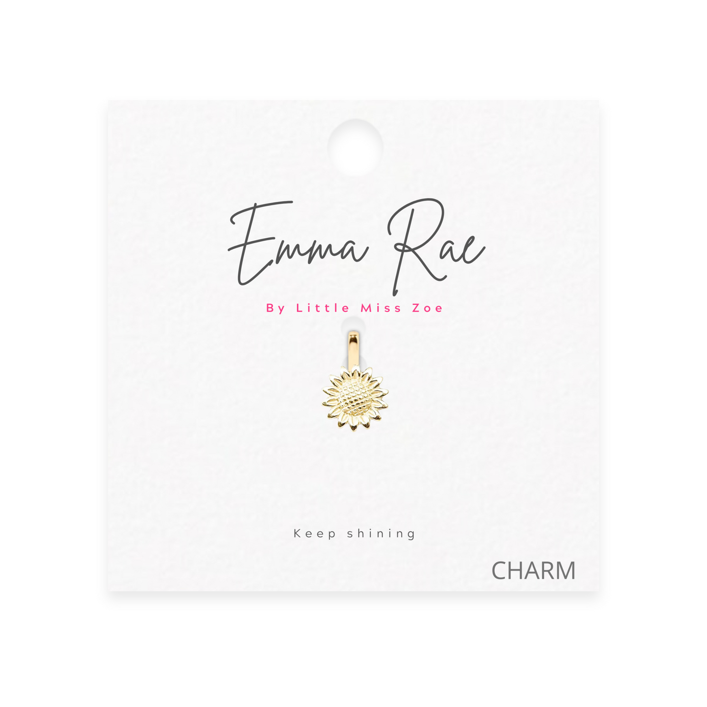 Sunflower Sparkle Charm - Set of 3