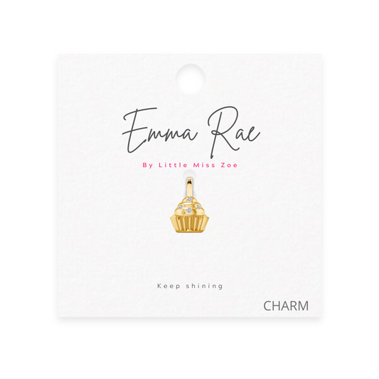 Cupcake Sparkle Charm - Set of 3