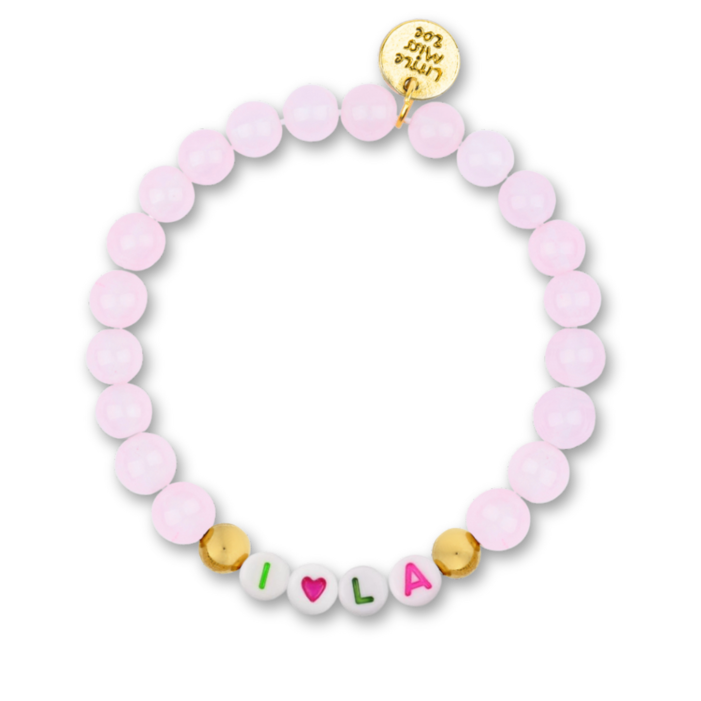 "I 💗 LA" Gemstone Bracelet - Set of 12