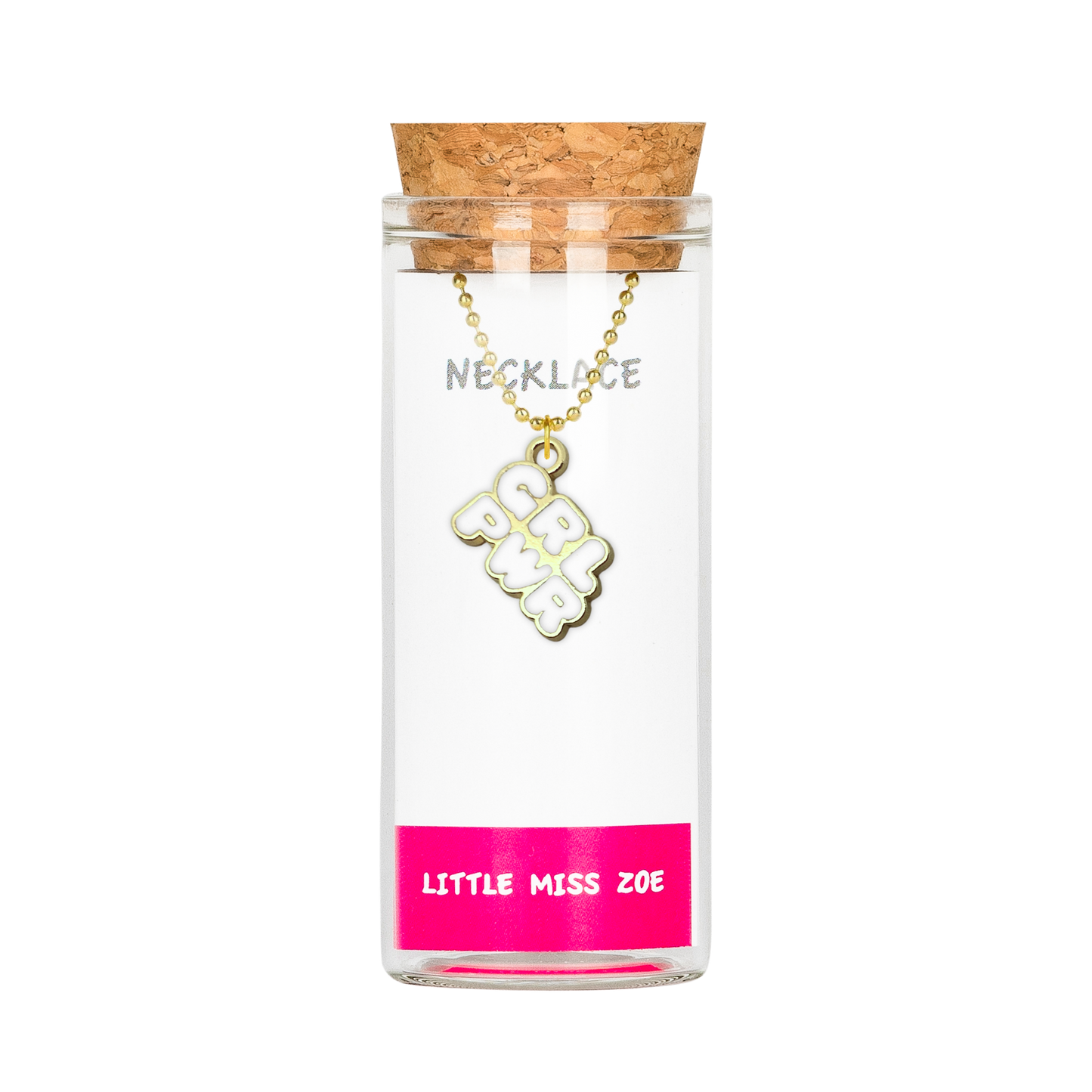 GRL PWR Charming Necklace in a Bottle - Set of 3