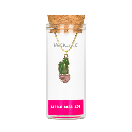 Cactus Necklace in a Bottle - Set of 3